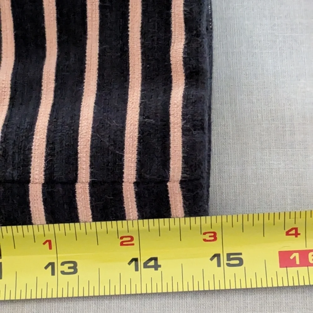 J. Crew Black and Tan Striped Collar Shirt